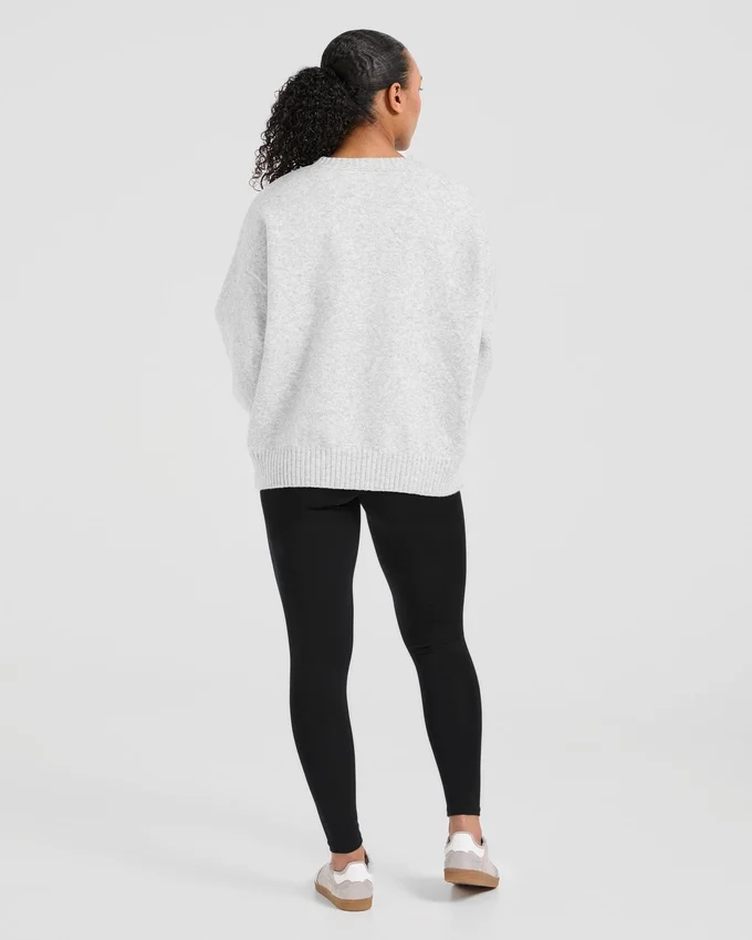 Varsity Oversized Knitted Sweater