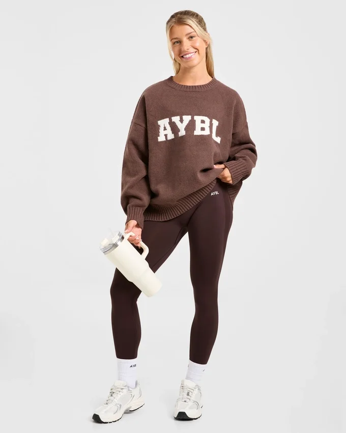 Varsity Oversized Knitted Sweater