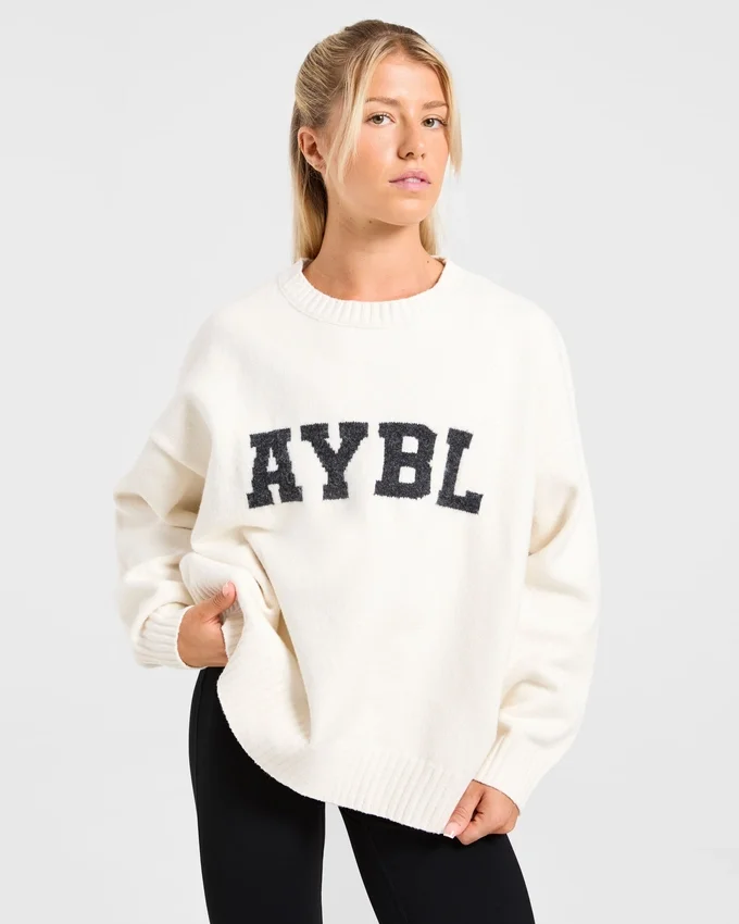 Varsity Oversized Knitted Sweater