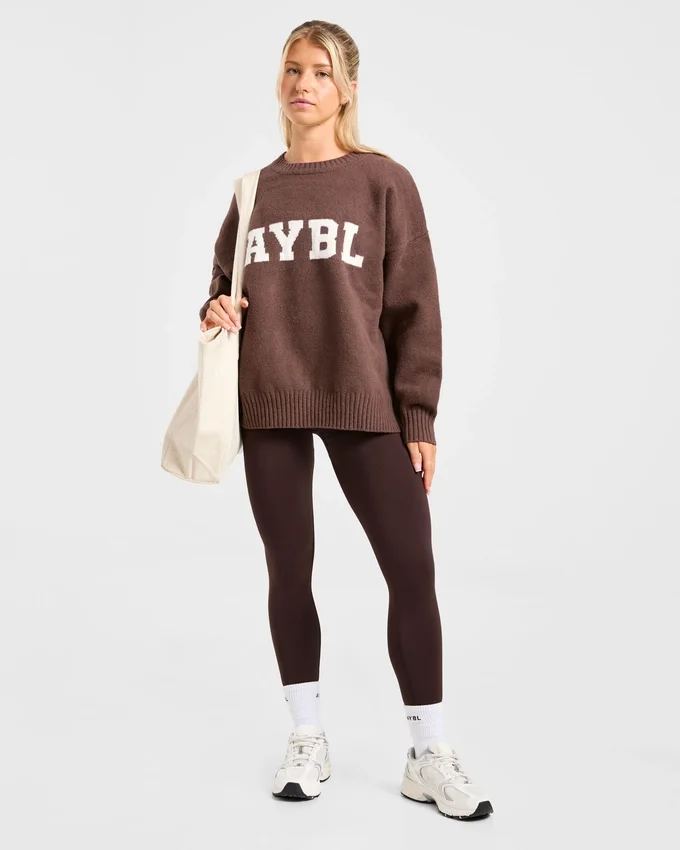 Varsity Oversized Knitted Sweater